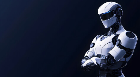 未来科幻机器人概念背景