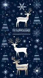 圣诞节主题元素贺卡图案