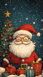 圣诞节贺卡海报背景图案