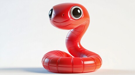 蛇年蛇卡通插画