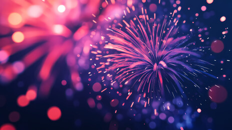 彩色烟花庆祝活动背景