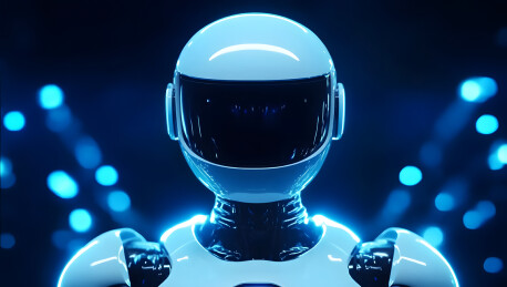 3D未来机器人科幻背景