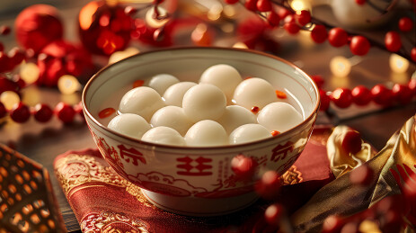 元宵佳节汤圆系列主题插画