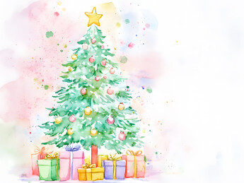 圣诞节插画背景