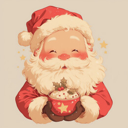 复古风圣诞老人