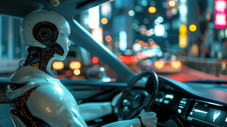 未来科技智能机器人驾驶汽车系列插图