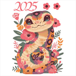 “蛇”年主题插画图案