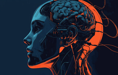 机器人头部特写