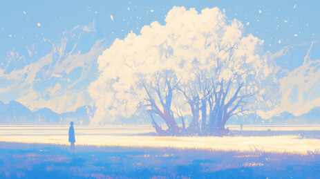 冬日 小寒 大寒 插画