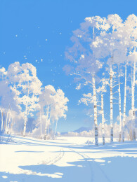 冬日 小寒 大寒 插画