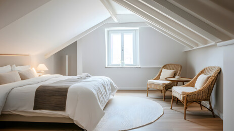 简约舒适的阁楼卧室