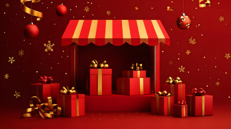 中国风红色礼盒