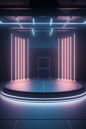 发光电商科技展示台