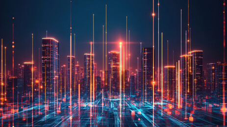 城市风光大数据概念