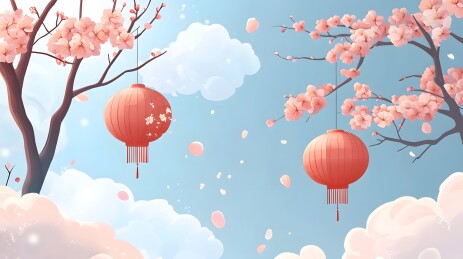 恭贺新春春节国潮元素矢量背景素材