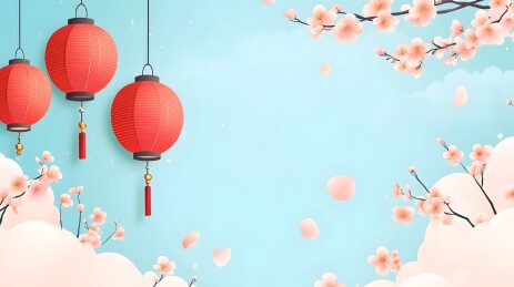 恭贺新春春节国潮元素矢量背景素材