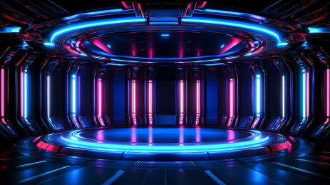 科技感展台背景