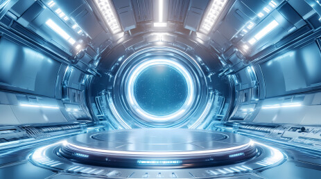 科技感展台背景