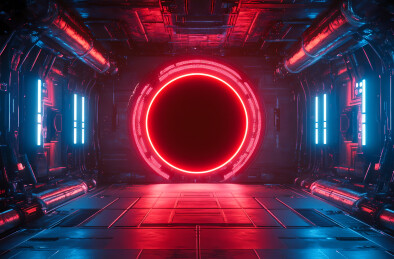 科技感展台背景