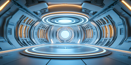 科技感展台背景