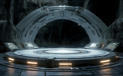 科技感展台背景