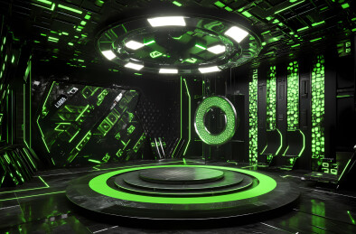 科技感展台背景