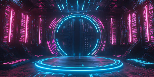 科技感展台背景