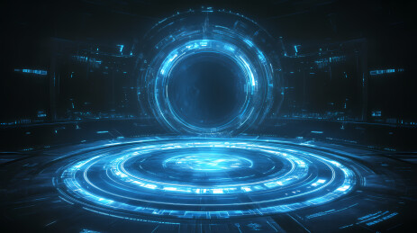 科技感展台背景