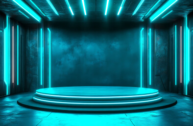 科技感展台背景