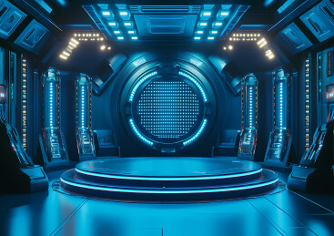 科技感展台背景