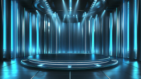 科技感展台背景