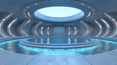 科技感展台背景