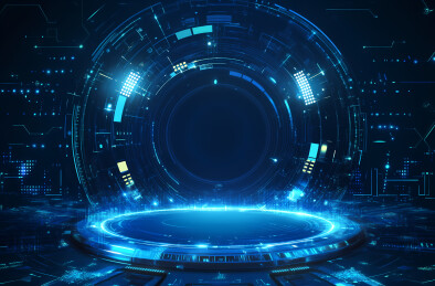 科技感展台背景