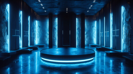 科技感展台背景