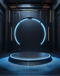 科技感展台背景