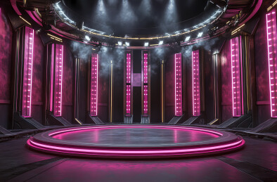 科技感展台背景