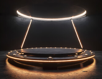 科技感展台背景