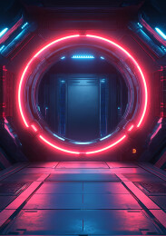 科技感展台背景