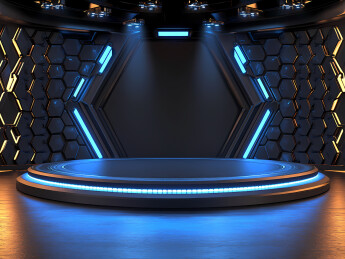 科技感展台背景