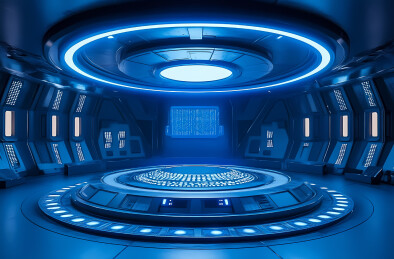 科技感展台背景