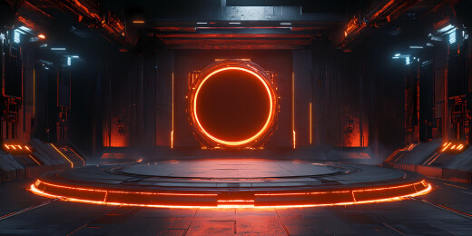 科技感展台背景