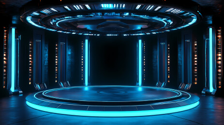 科技感展台背景