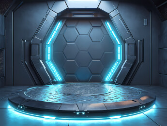 科技感展台背景