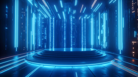 科技感展台背景