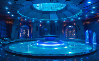 科技感展台背景