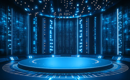 科技感展台背景