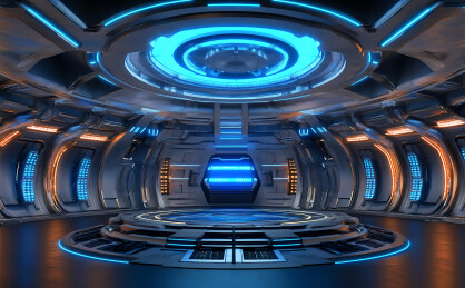 科技感展台背景