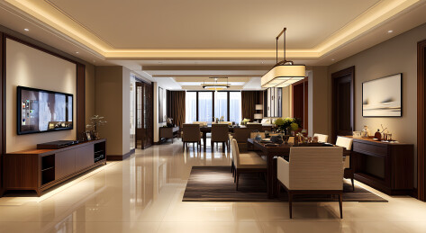 现代室内空间样板间