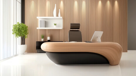 豪华办公室室内设计3D渲染