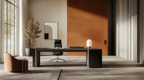 豪华办公室室内设计3D渲染